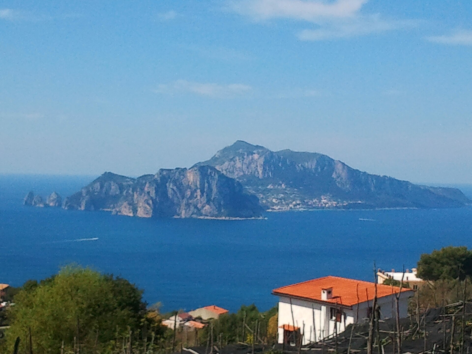 The coast of Capri in Italy